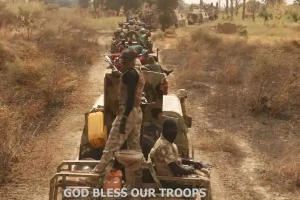 Battle-Ready Soldiers Patrolling Deep Into Sambisa Forest